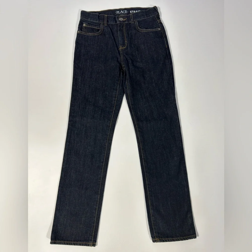 NEW The Children’s Place Straight Dark Wash Size 12